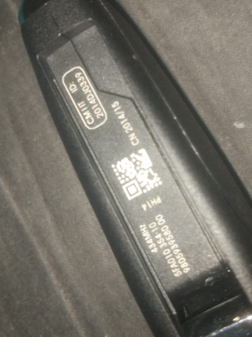 Chave Canivete Peuge 307 308 407 408 3008 2014 2015 2016 9805939580 5FA010354