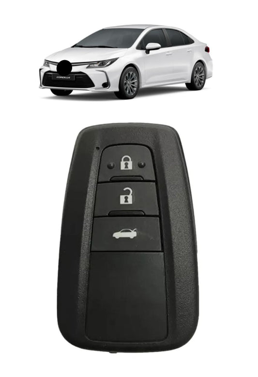 Capa Carcaça Oca da Chave Presença Corolla 2019 2020 2022 2023 3 Botões
