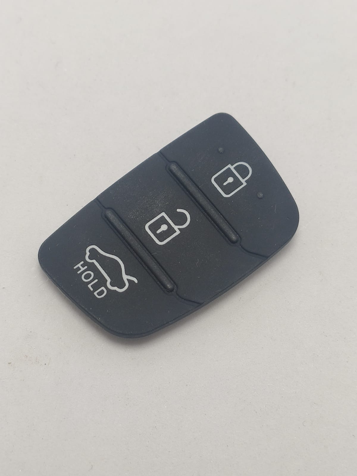 Capa Carcaça Chave Borracha Key Pad Hyun Hb20 Ix35 Santa Fé Azera Elantra 3 Botões brake Hold 2008 2009 2010 2011 12