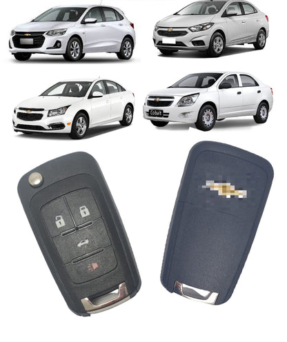 Capa Carcaça Chave Onix Cruze Spin Cobalt S10 Tracker 4 Botoes 2012 2013 2014 2015 2016 2017