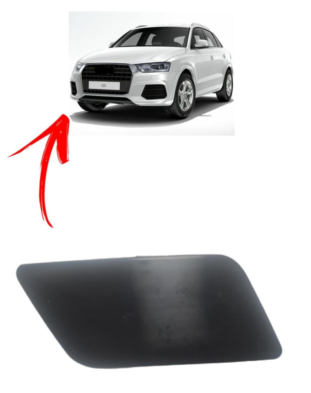 Tampa Esguicho Limpador Farol Direito Aud Q3 2016 2017 2018 Tampinha Capa Capinha 8U0955276E Passageiro