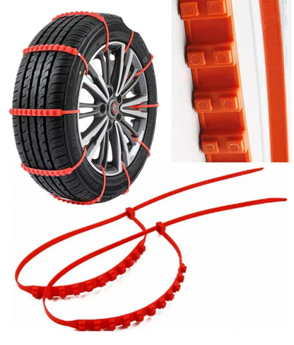 Abraçadeira Enforca Gato Corrente Anti Atolamento Pneu Roda Lama Barro Terra Neve Universal Tração Maior Resgate Direção