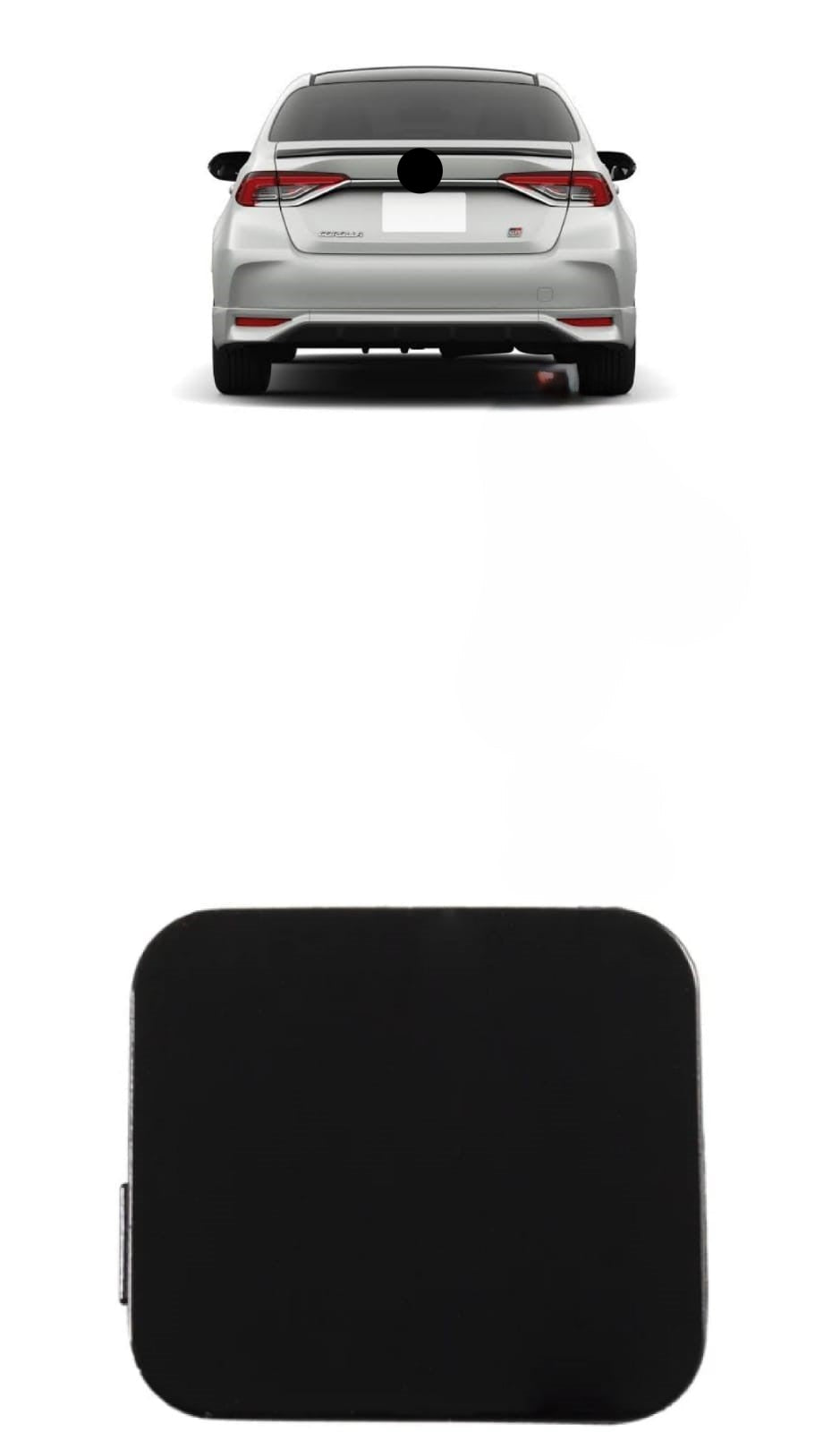 Capa Tampa Reboque Parachoque Traseiro Corolla 2019 2020 2021 2022 2023 5216102904 5216102150