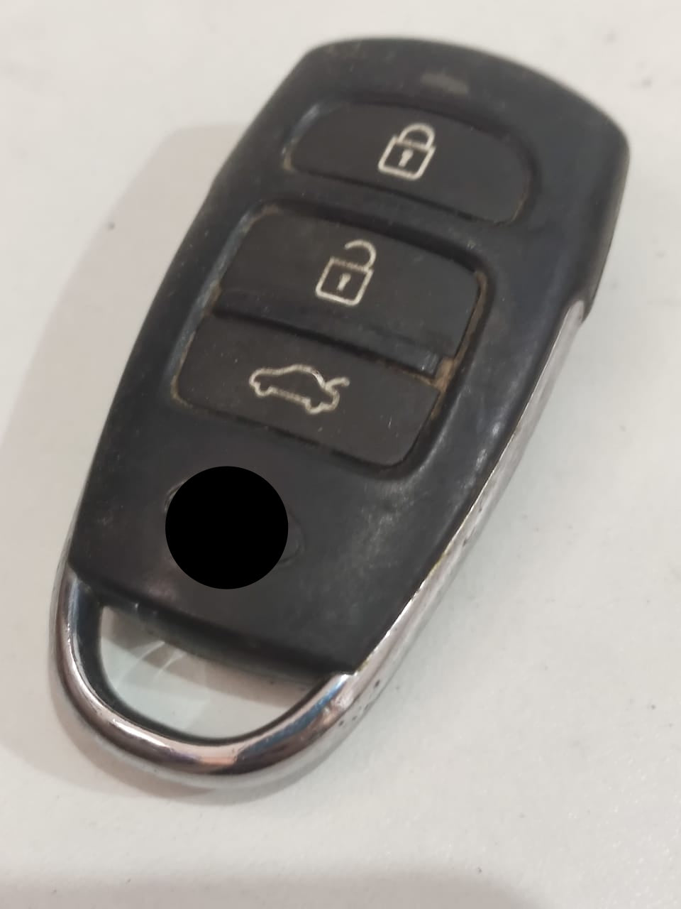 Chave Controle Alarme Azera Santa Fé 3 botoes Completa Origi