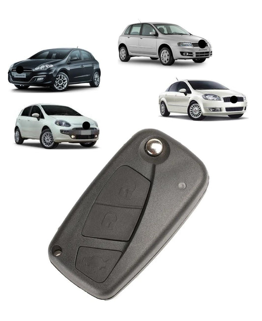 Capa Carcaça Oca da Chave Contato Canivete Fia Stilo Punto Linea Bravo Palio Idea 3 Botoes 2007 2008 2009 2010 2011 12