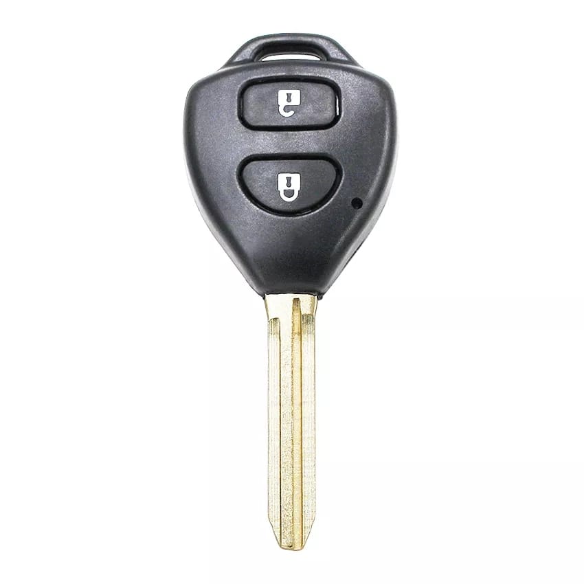 Capa Carcaça Chave Toyo Corolla Hilux Rav4 Etios 2009 2010 2011 2012 2013 2014 2015 2016 2 Botoes