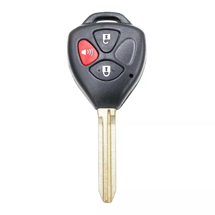 Capa Carcaça Chave Toyo Corolla Hilux Rav4 Etios 2009 2010 2011 2012 2013 2014 2015 2016 3 Botoes