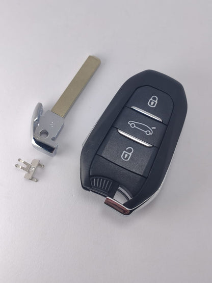 Capa Carcaça Oca Chave Presença Peuge 5008 3008 2016 2017 2018 2019 2020 2021 2022 3 botoes