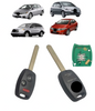 Chave Completa Ignição Contato Hon Civic Fit City Crv 3 Botões Com Panico Frequencia 313.8 Mhz Id46 FCC ID:BHLIK-1T