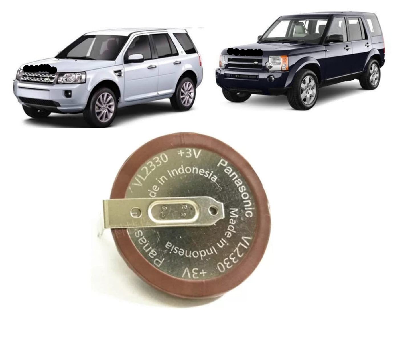 Bateria Recarregável Panasonic 3V VL2330  Rov Discovery 3 Freelander 2 2005 2006 2007 2008 2009 2010 2011 2012 Ori