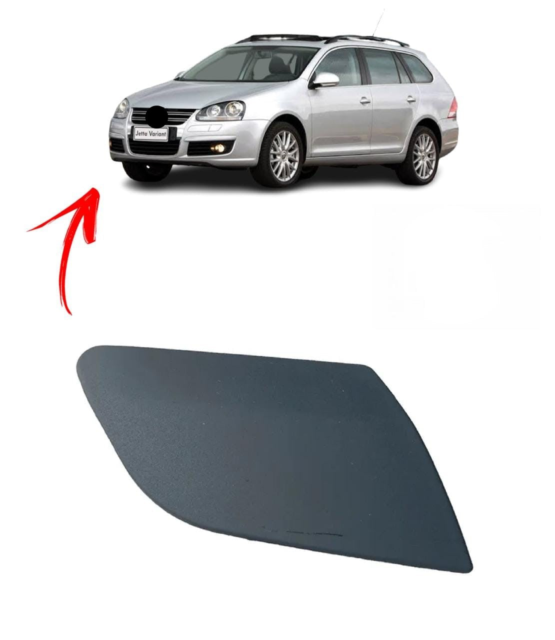 Tampa Esguicho Brucutu Limpador Agua Farol Direito Jetta 2005 2006 2007 2008 2009 2010 1K5955110A