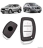 Capa Carcaça Oca da Chave Presença Hyun Ix35 Santa Fé 2016 2017 2018 3 Botoes Marrom
