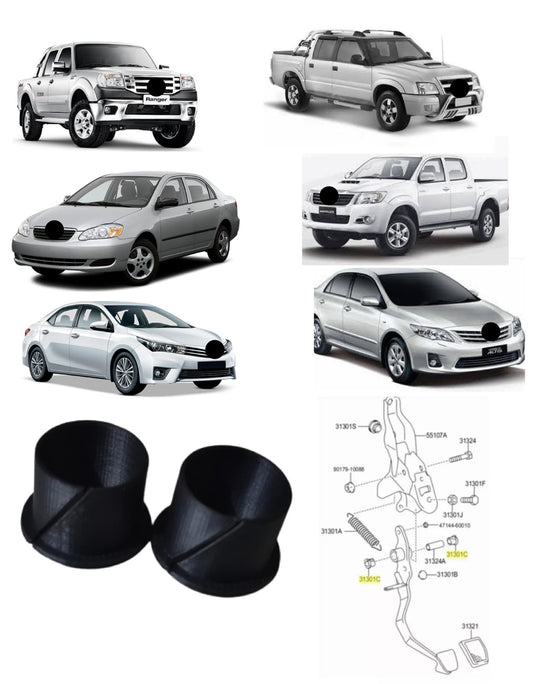 Par Pino Suporte Bucha Reforçada Pedal De Embreagem Luz Freio do Interruptor Toyo Hilux Corolla Etios Rav4 Camry Yaris