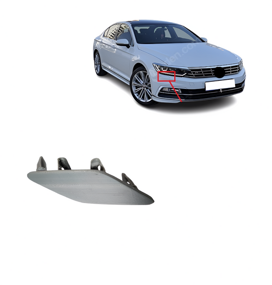 Tampa Esguicho Brucutu Limpador Farol Esquerdo 2017 2018 2019 2020 2021 3G0807937A Motorista LAvador Moldura parachoque