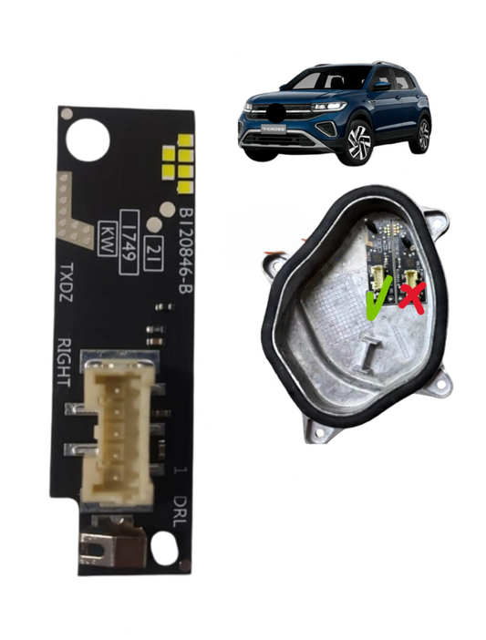 Placa do Modulo Reator Led Farol Direito T-Cross 2018 2019 2020 2021 2022 2023 2GM998479