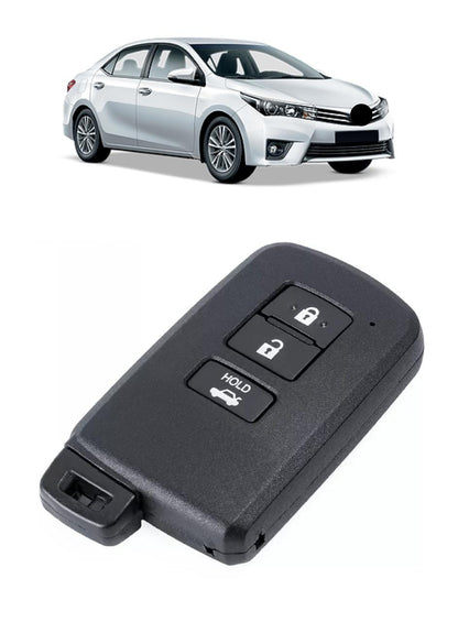 Capa Carcaça Oca da Chave Presença Corolla 2014 2015 2016 2017 2018 2019 3 Botões