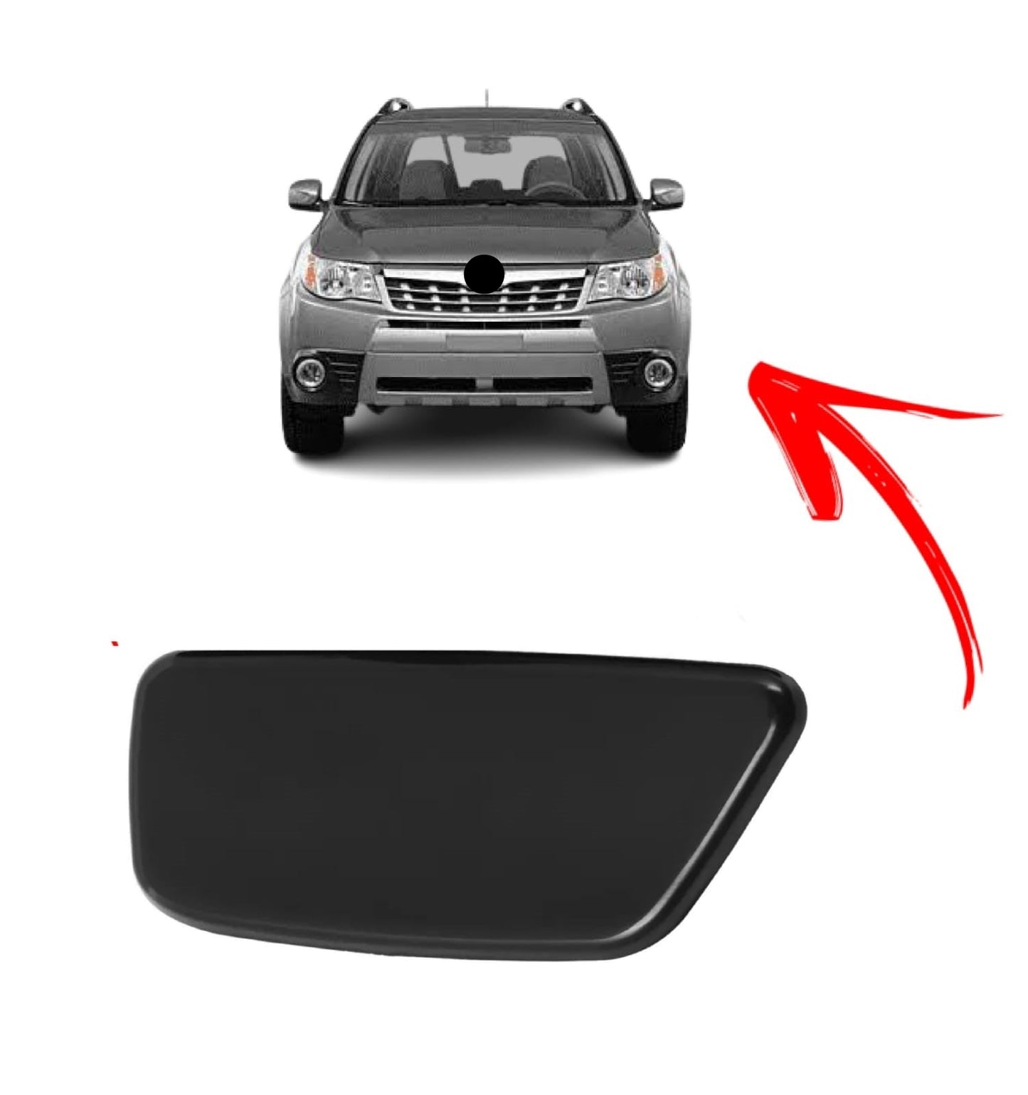 Capa Tampa Parachoque Esguicho Limpador Farol Esquerdo Suba Forester 2009 2010 2011 2012 86636sc030 Motorista