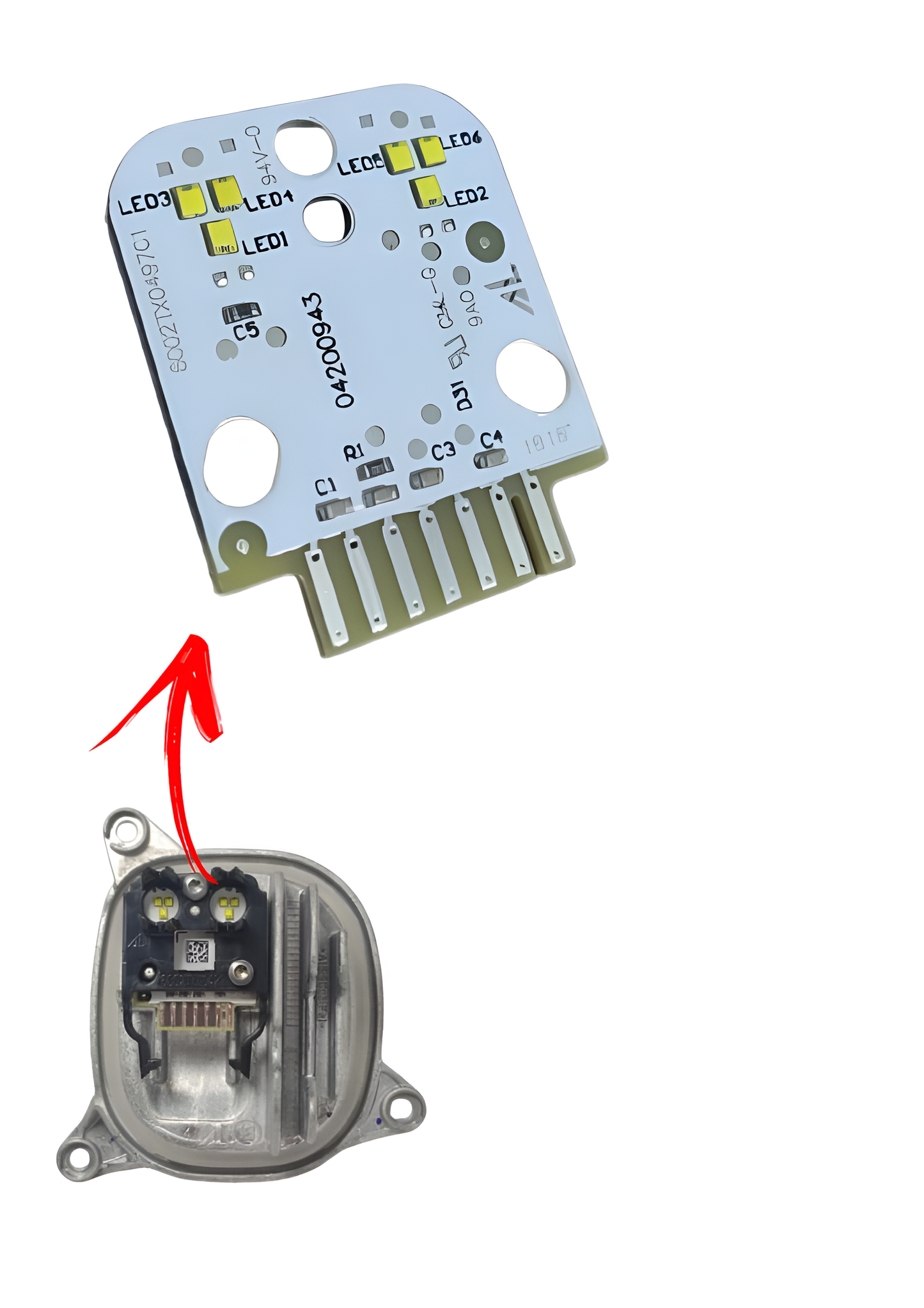 Placa Circuito do Módulo Reator Farol Led Direito Esquerdo Bm X3 X4 2016 2017 2018 2019 63117466108 7466107 Passageiro