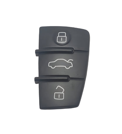 Capa Botão Borracha Keypad Chave Aud A3 A4 A1 TT Q3 Q5 Q7 2006 2007 2008 2009 2010 2011 2012 2013 3 Botoes