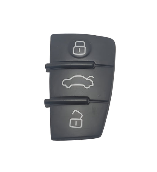 Capa Botão Borracha Keypad Chave Aud A3 A4 A1 TT Q3 Q5 Q7 2006 2007 2008 2009 2010 2011 2012 2013 3 Botoes