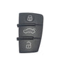 Capa Botão Borracha Keypad Chave Aud A3 A4 A1 TT Q3 Q5 Q7 2006 2007 2008 2009 2010 2011 2012 2013 3 Botoes