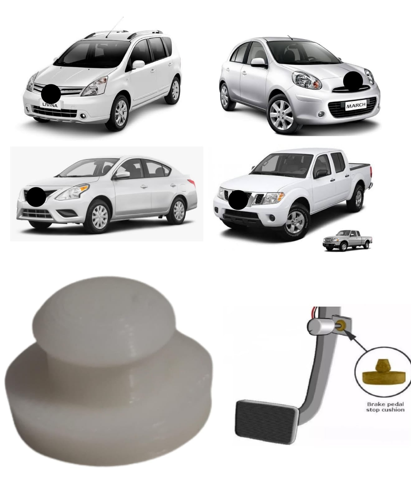 Pino Suporte Bucha Reforçada Pedal De Luz Freio do Interruptor Niss Tiida Livina Frontier March Kicks Sentra Versa