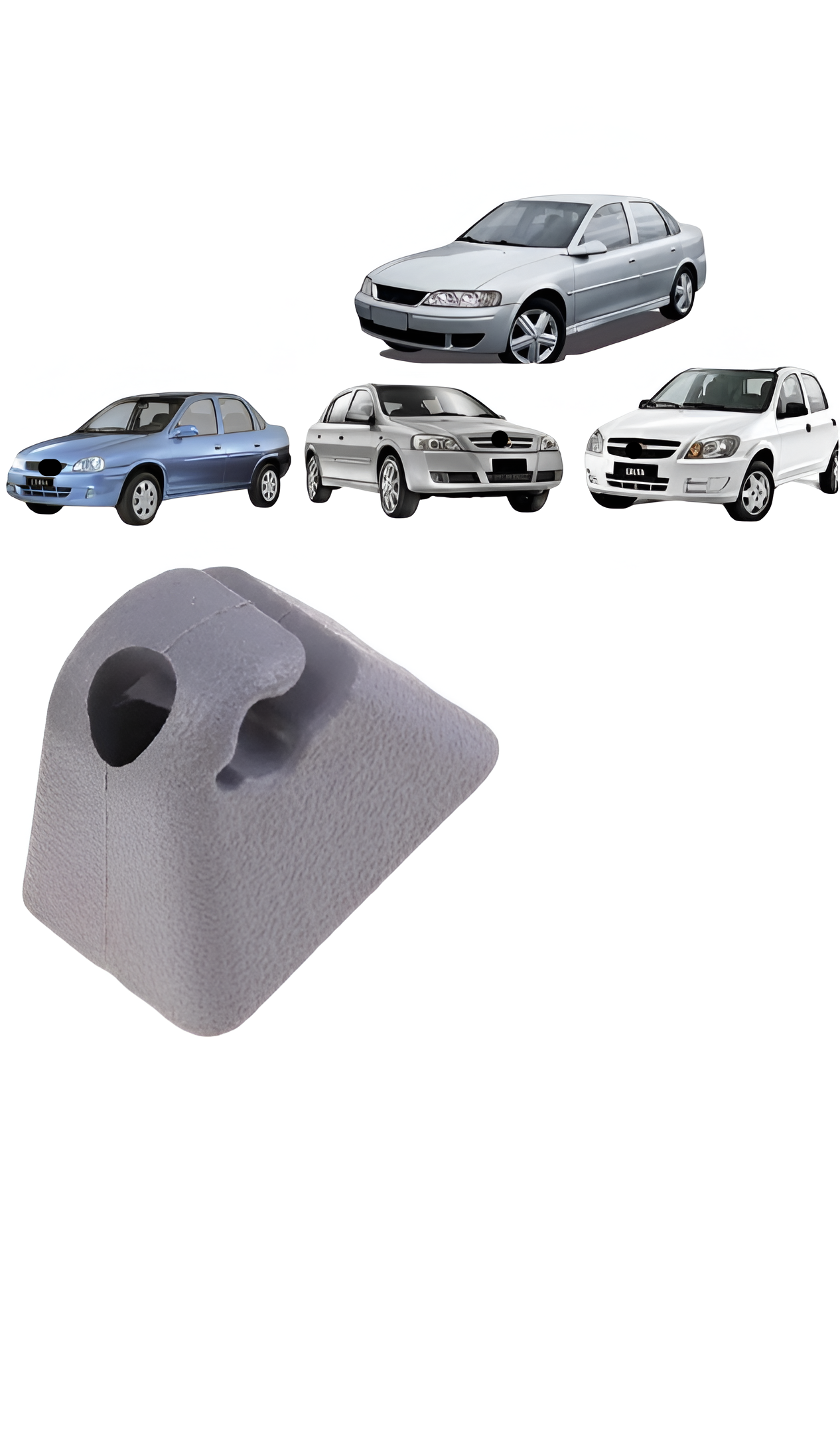 Suporte Presilha Grampo Para Sol Cinza Astra Celta Corsa Prisma Classic Vectra Omega Tigra 90332334
