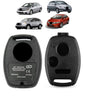 Capa Carcaça Oca da Chave Contato Hon Civic City Fit 3 Botoes Com Panico Sem Lamina 2007 2008 2009 2010 2011