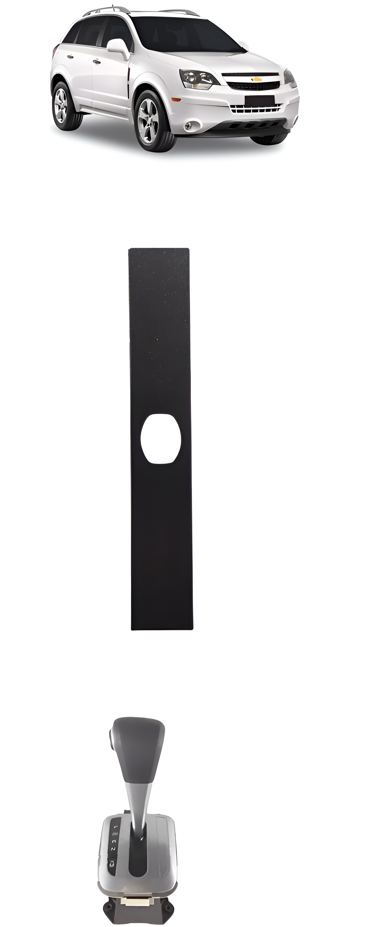 Tampa Esteira Guarda Pô Deslizante Alavanca Cambio Captiva 2008 2009 2010 Moldura Acabamento