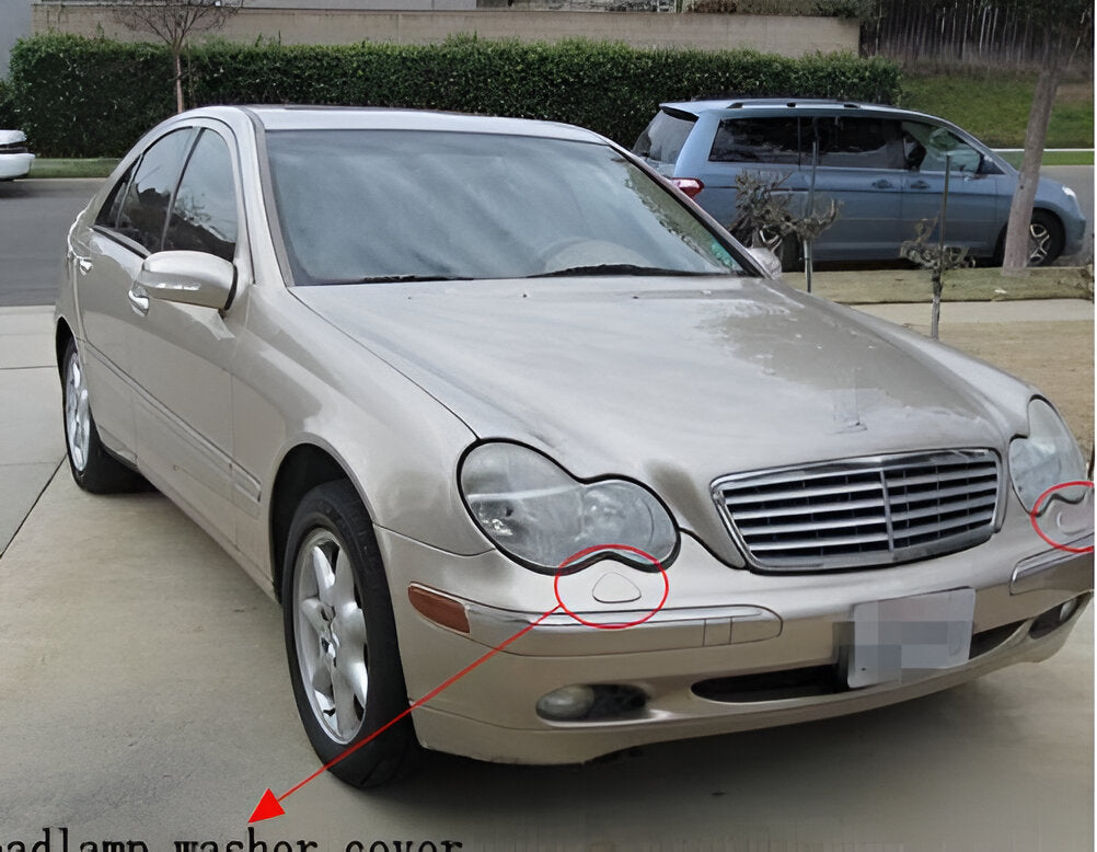 Tampa Esguicho Limpador Farol Parachoque Esquerdo Merced C180 C230 C240 C250 C280 C320 C350 C55 2003 2007 A2038800705