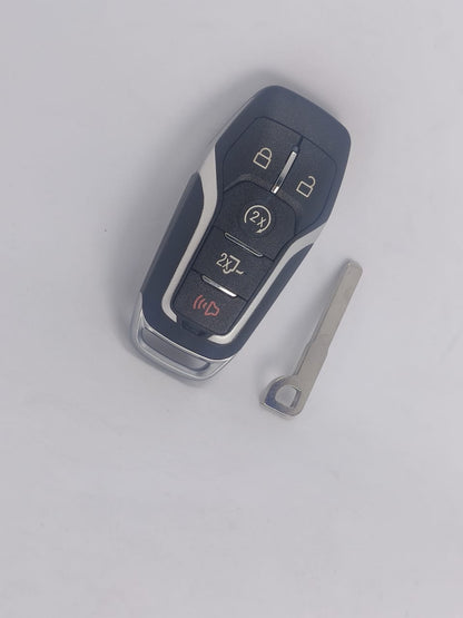 Capa Carcaça Oca Chave Presença For Fusion Titanium Se 2013 2014 2015 2016 2017 2018 5 botoes Com Lamina Capinha