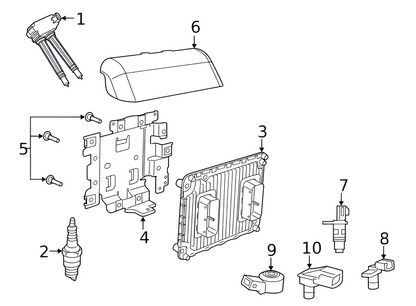 Tampa Cobertura Modulo de Injeção Dodg Durango 2018 2019 2020 2021 2022 2023 68334597AB