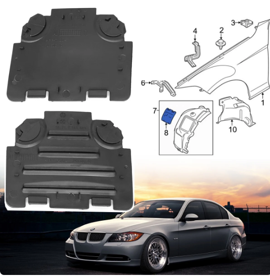 Capa Tampa Moldura Parabarro Dianteiro Direito Bm E90 316i 318i 320i 325i 330i 330i 517143849 51717143849