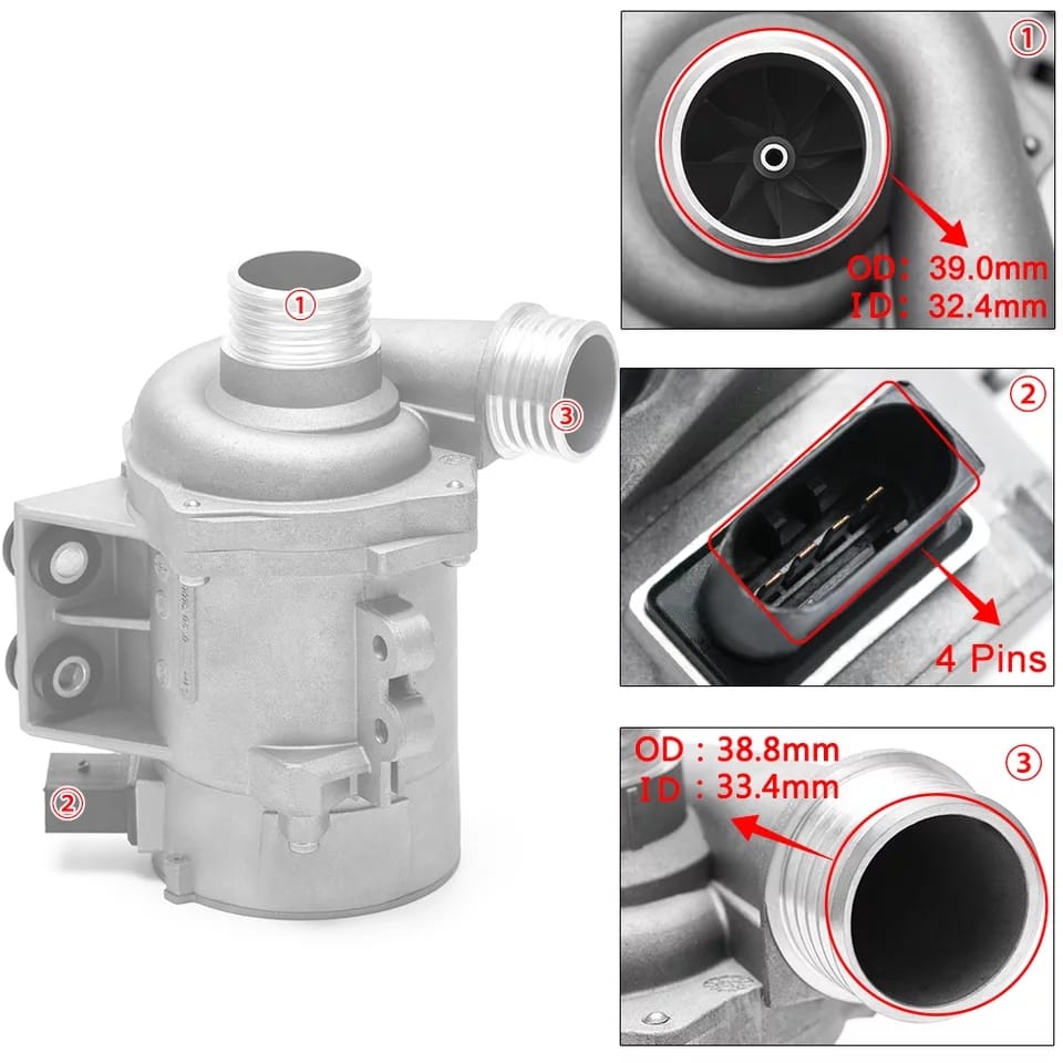 Bomba De Água Bm 318i 320i 328i X1 428i 420i 528i X3 X5 Z4 3.0 6cc 2006 2007 2008 2009 2010 11517586925