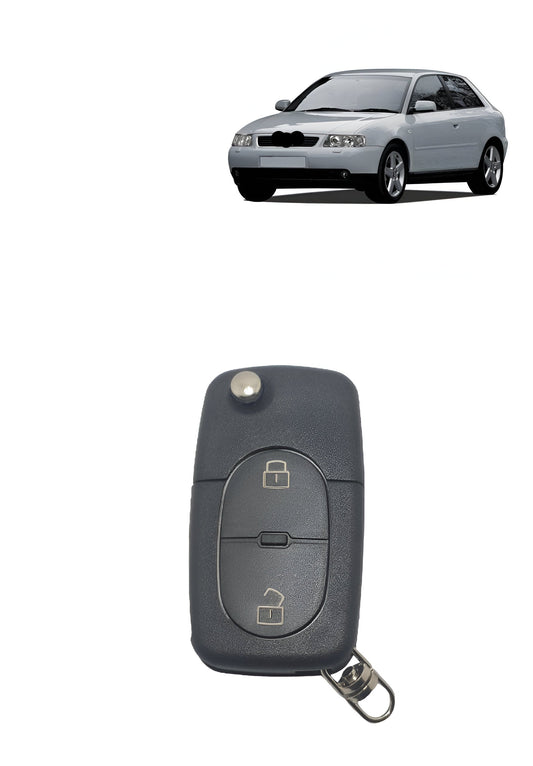 Capa Carcaça Oca Chave Aud A2 A3 A4 A6 1997 1998 1999 2000 2001 2002 2003 2004 2005 2006 2 Botoes