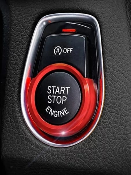 Capinha Vermelha Botão Star Stop Bm Séries 1 2 3 X1 X3 X5 X5 318 316i 320i 325 328i 120i 116i 2009 2010 2013 2014 2015