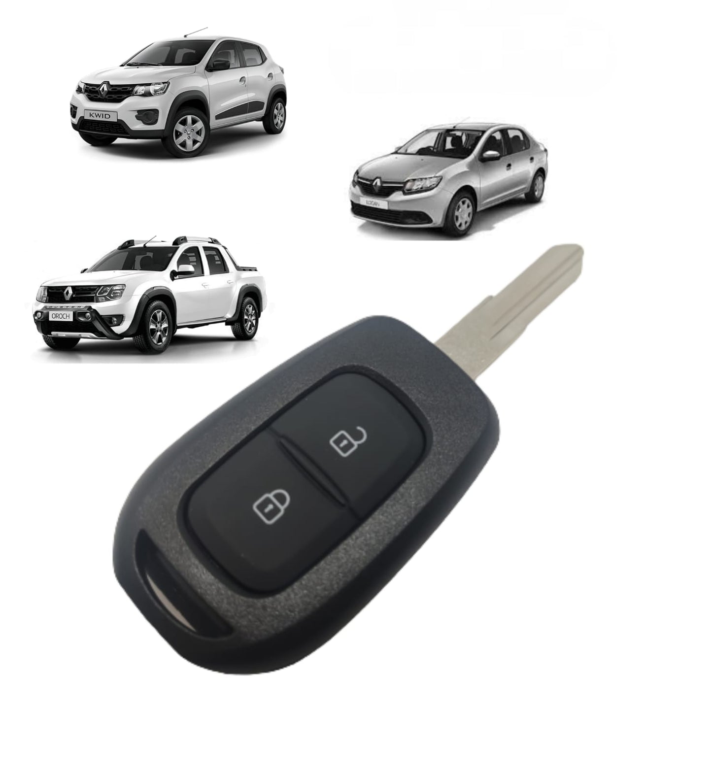 Capa Carcaça Chave Renault (Sandero, Duster, Oroch, Logan e Kwid) 2 Botões