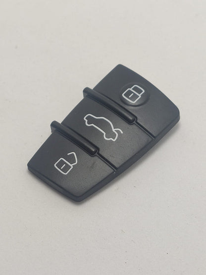 Capa Botão Borracha Keypad Chave Aud A3 A4 A1 TT Q3 Q5 Q7 2006 2007 2008 2009 2010 2011 2012 2013 3 Botoes